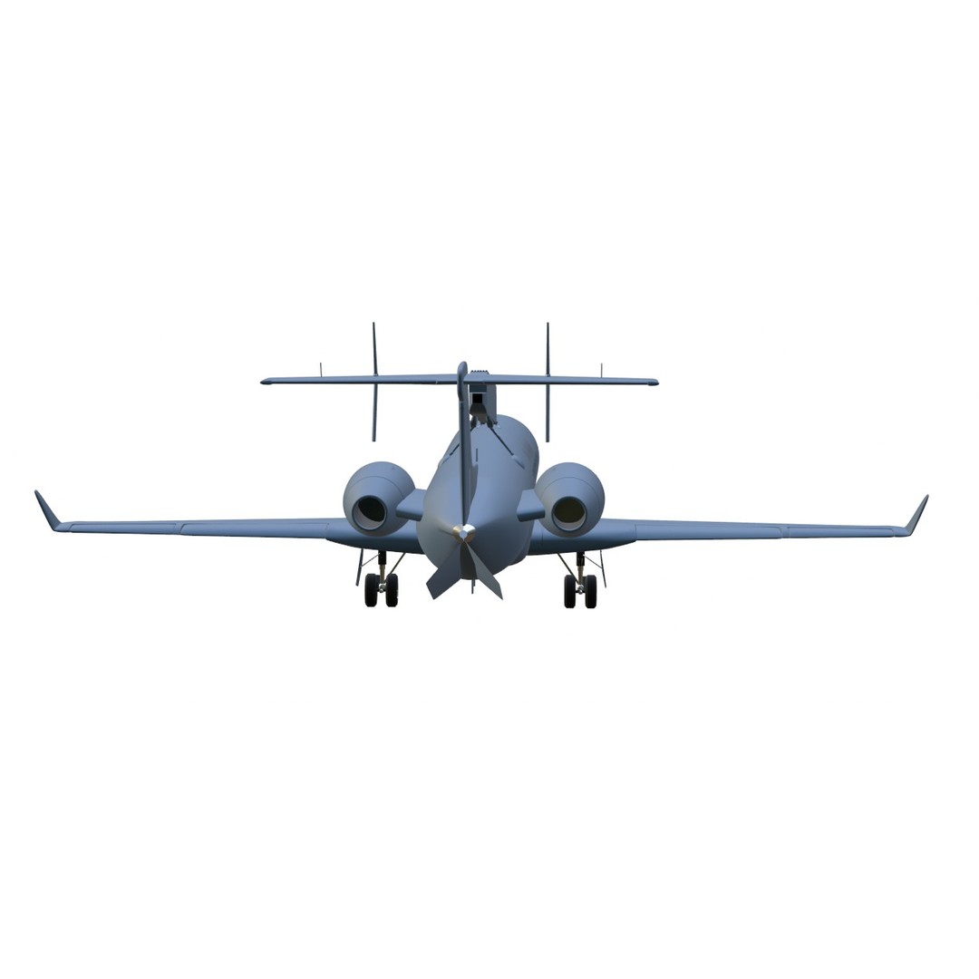 Embraer R-99 3D Model – Low Poly Military Aircraft, FBX & OBJ Formats - View 18