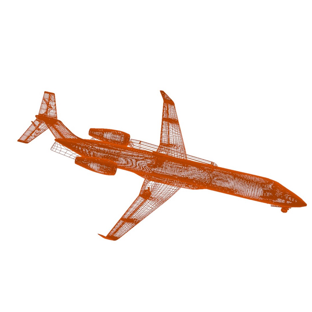 Embraer R-99 3D Model – Low Poly Military Aircraft, FBX & OBJ Formats - View 26