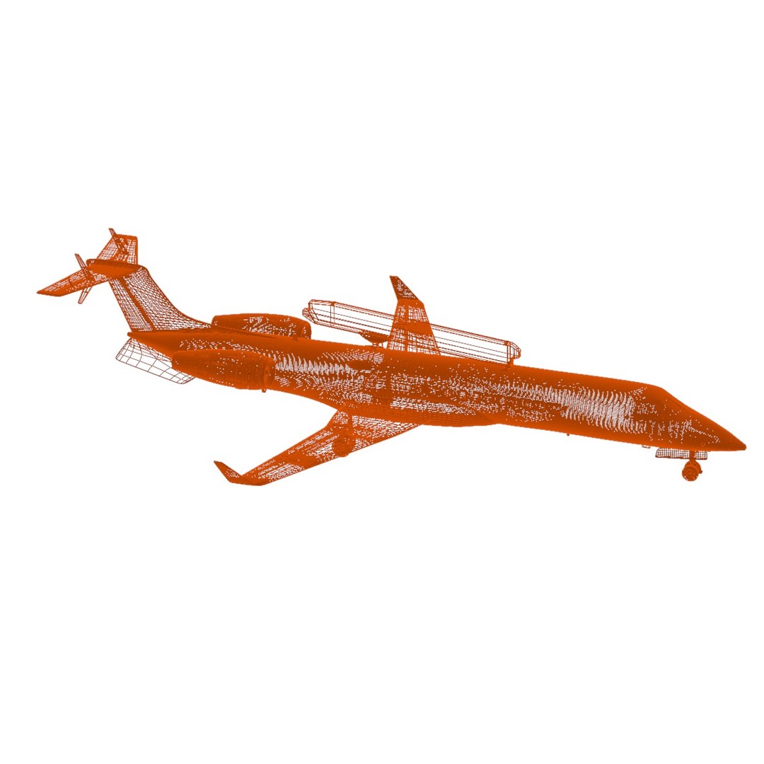 Embraer R-99 3D Model – Low Poly Military Aircraft, FBX & OBJ Formats - View 29