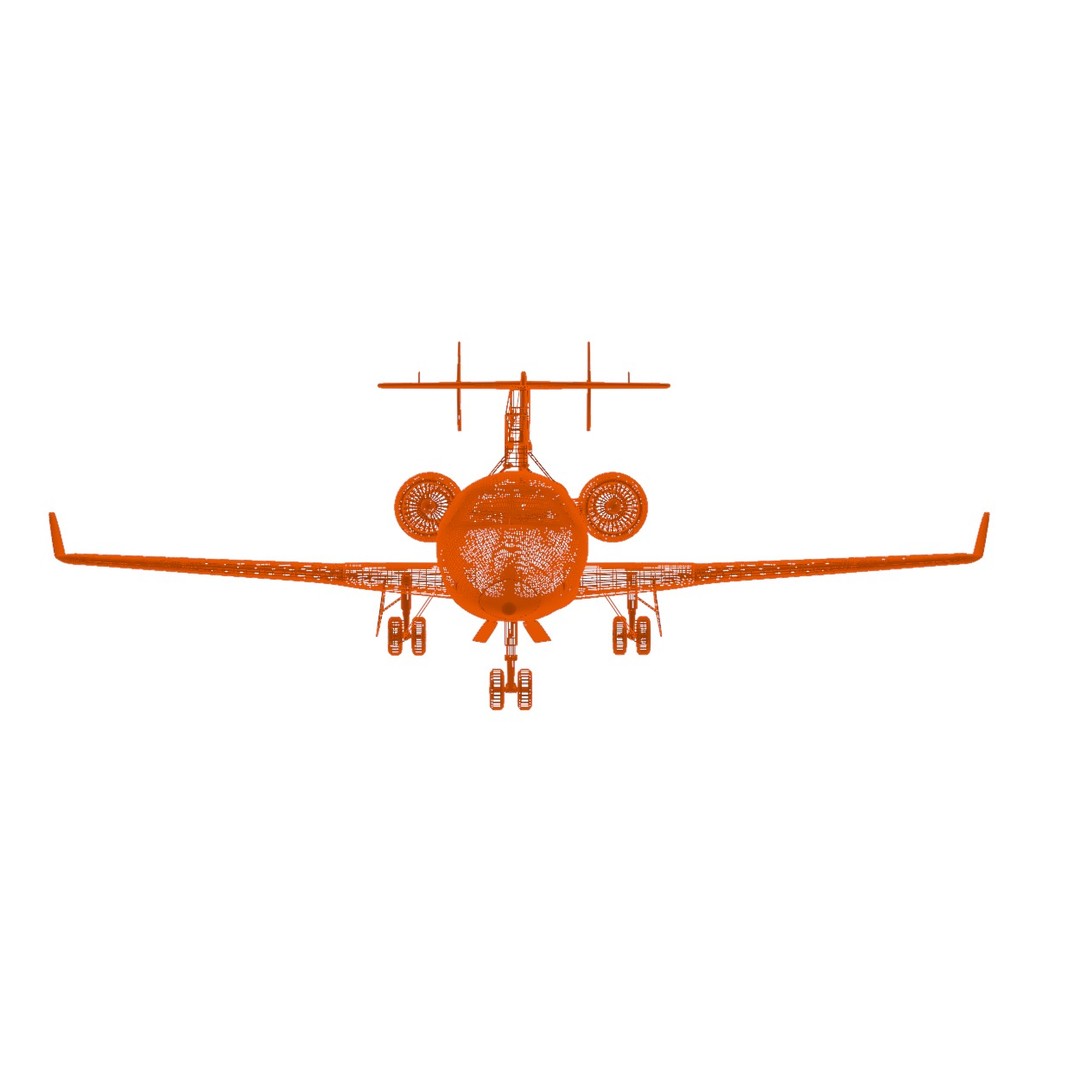 Embraer R-99 3D Model – Low Poly Military Aircraft, FBX & OBJ Formats - View 34