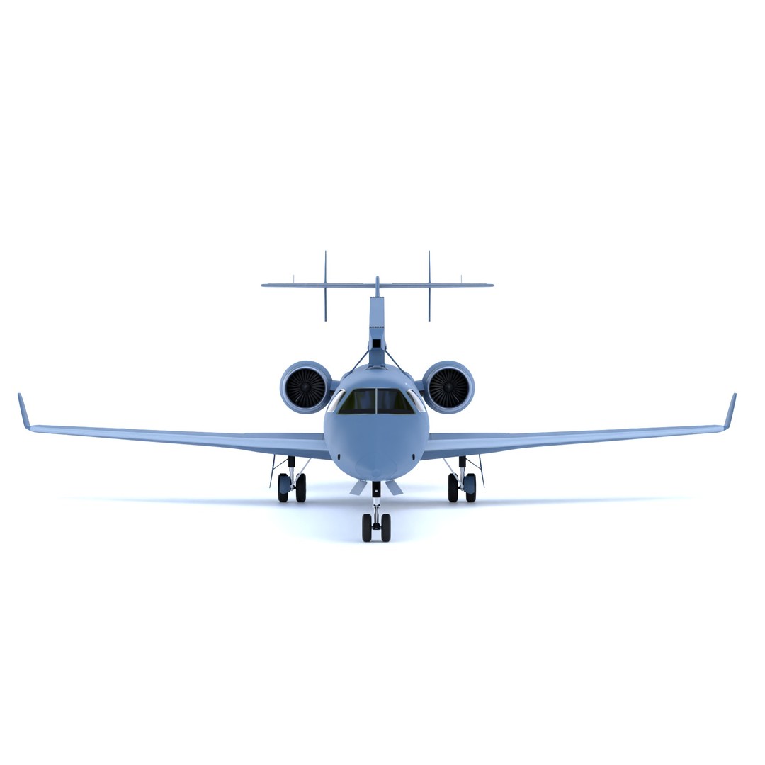 Embraer R-99 3D Model – Low Poly Military Aircraft, FBX & OBJ Formats - View 4