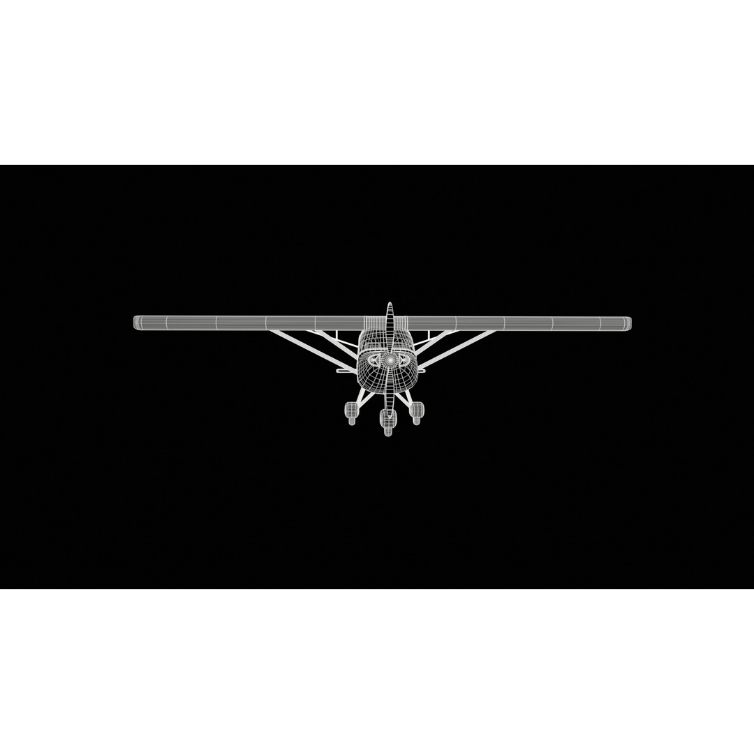 Ultralight Aircraft 3D Model – Low Poly Civilian Aircraft, FBX - View 6