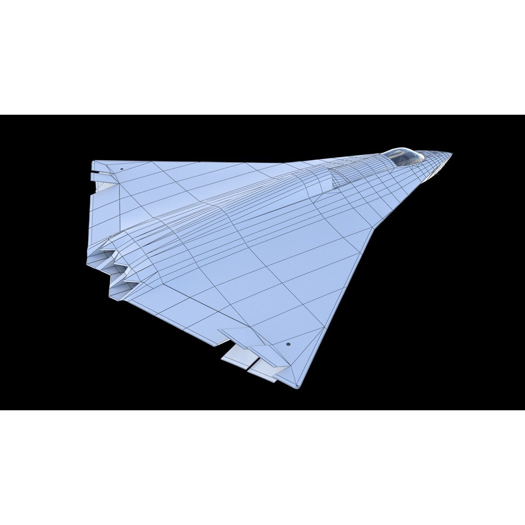 Chengdu J-36 3D Model – Military Aircraft, PBR Textures, FBX - View 29