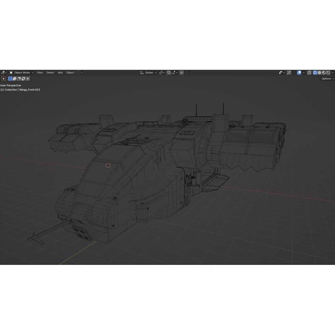 AGDV-37H VTOL 3D Model – Low Poly Game Ready Transport, FBX