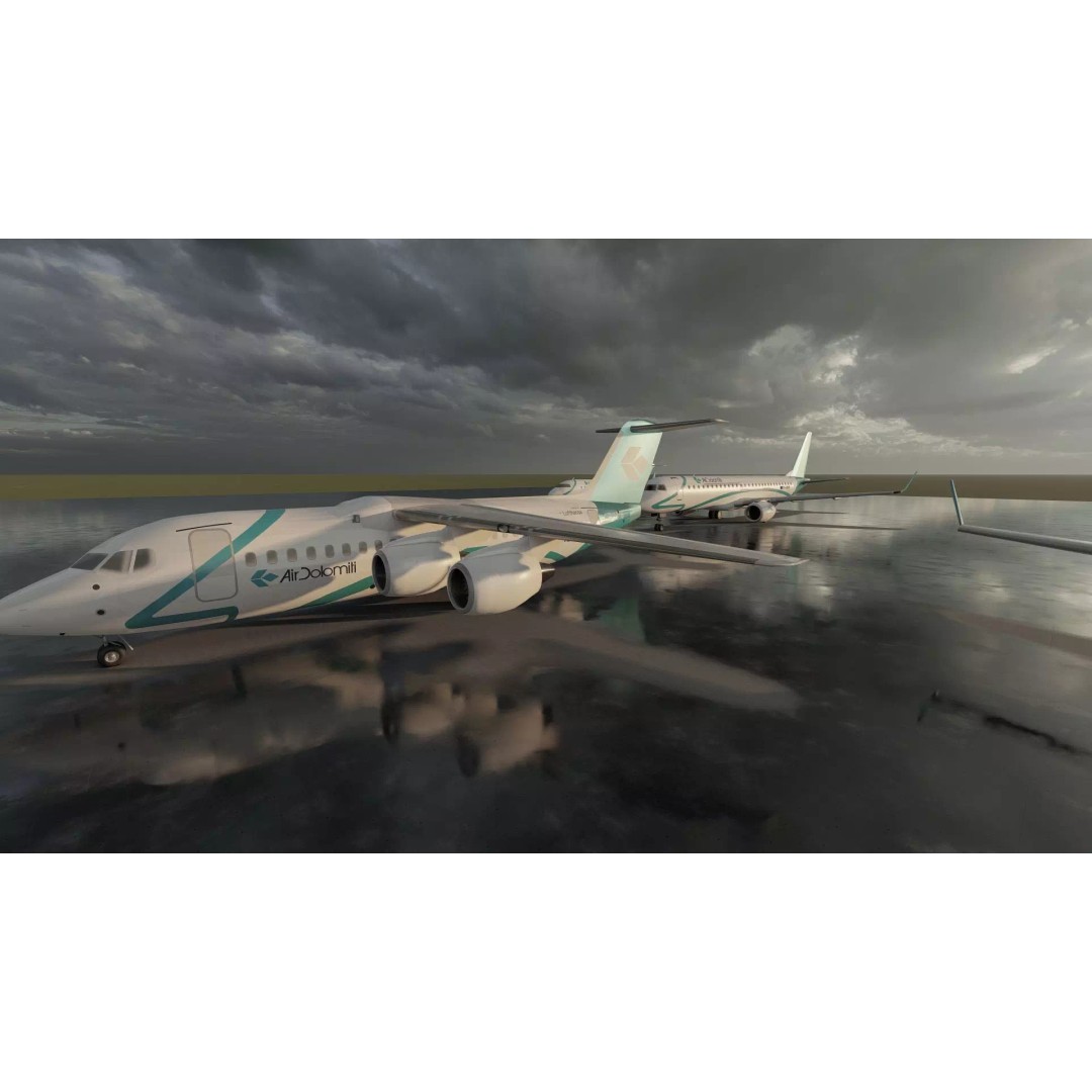 Embraer 190 & e-195 3D Model – Detailed Aircraft with Interior, Lumion Ready - View 12