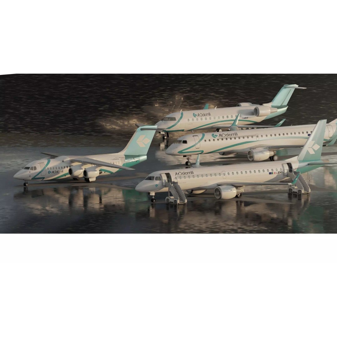 Embraer 190 & e-195 3D Model – Detailed Aircraft with Interior, Lumion Ready - View 2