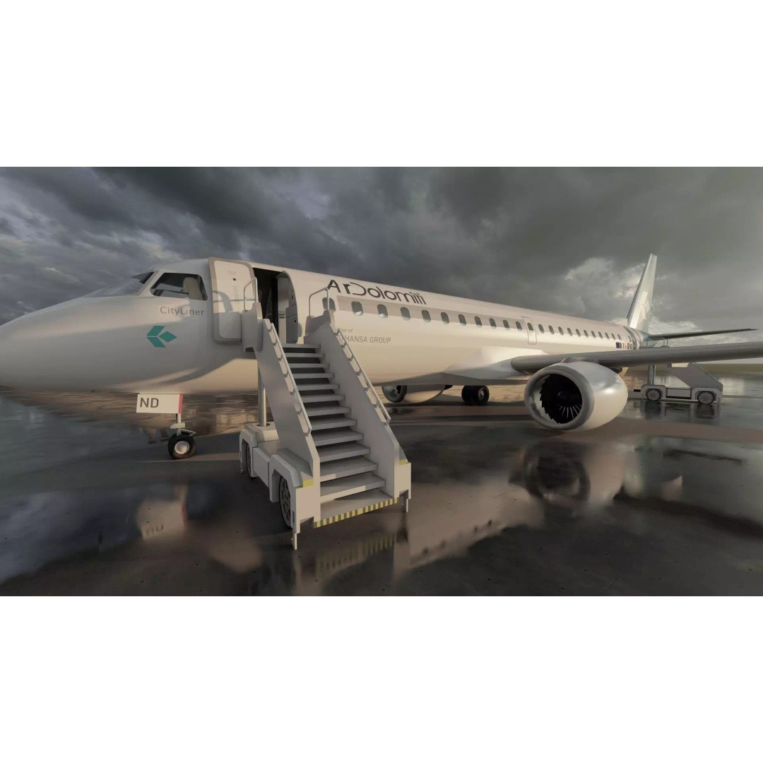 Embraer 190 & e-195 3D Model – Detailed Aircraft with Interior, Lumion Ready - View 27