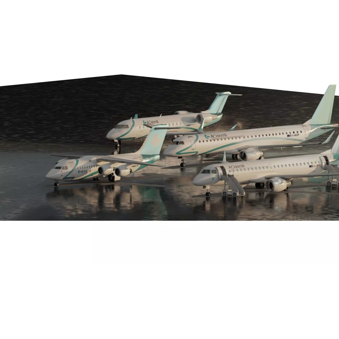 Embraer 190 & e-195 3D Model – Detailed Aircraft with Interior, Lumion Ready - View 3