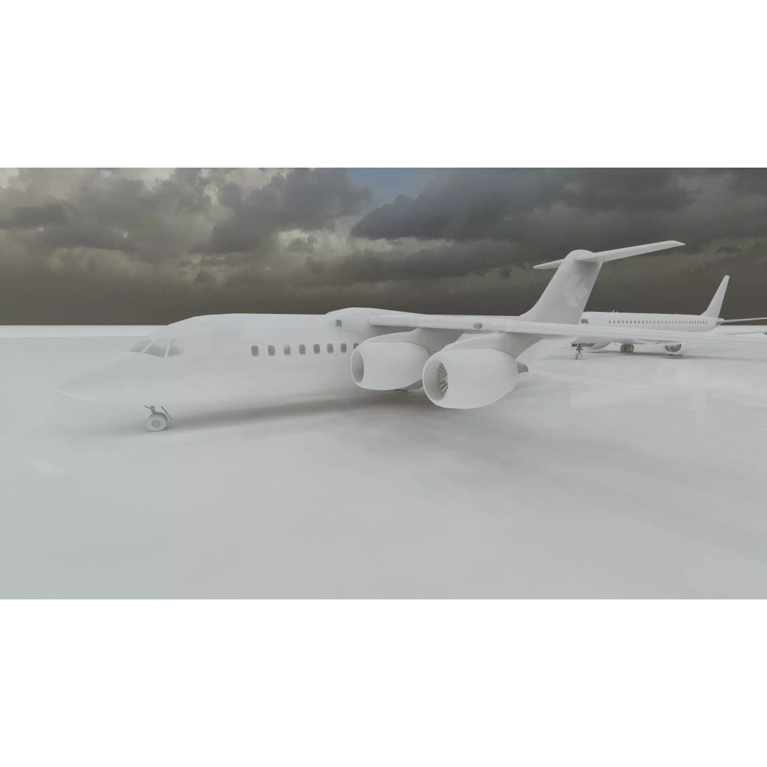 Embraer 190 & e-195 3D Model – Detailed Aircraft with Interior, Lumion Ready - View 40