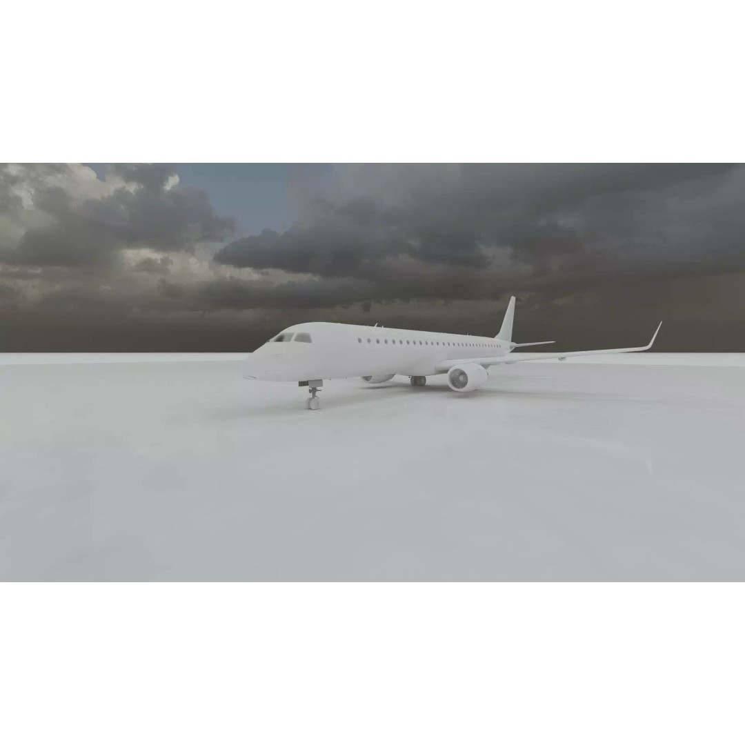 Embraer 190 & e-195 3D Model – Detailed Aircraft with Interior, Lumion Ready - View 41