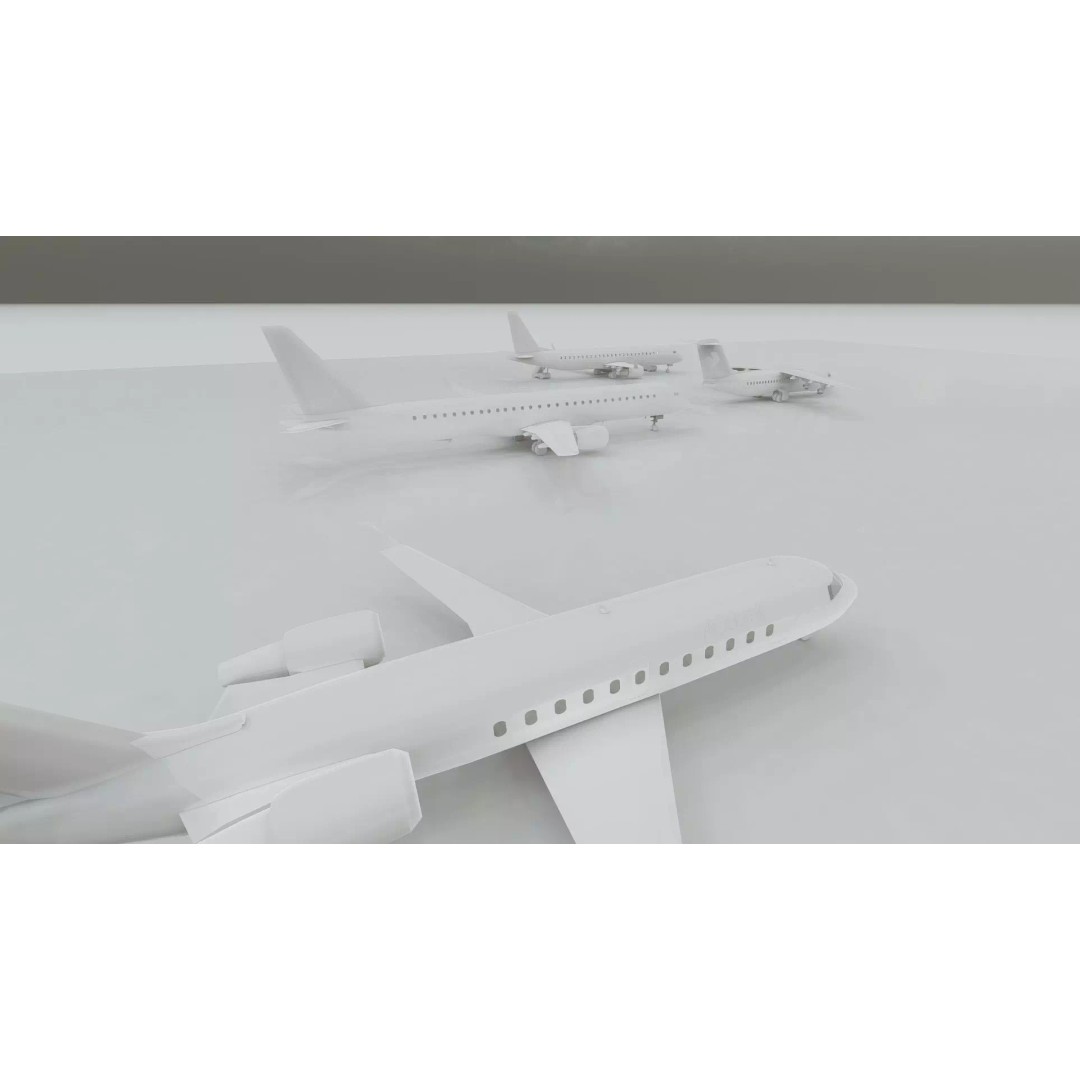 Embraer 190 & e-195 3D Model – Detailed Aircraft with Interior, Lumion Ready - View 43