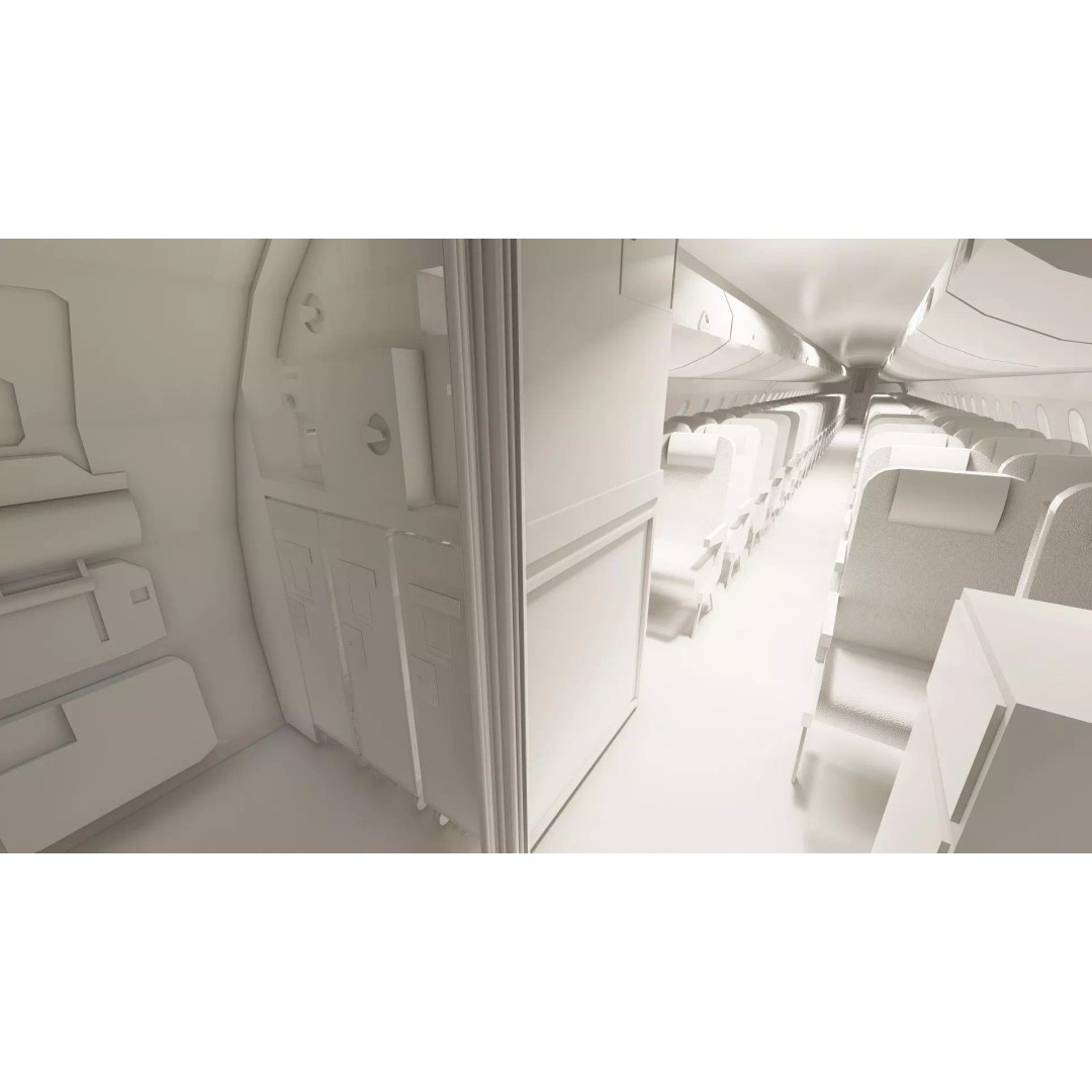 Embraer 190 & e-195 3D Model – Detailed Aircraft with Interior, Lumion Ready - View 46