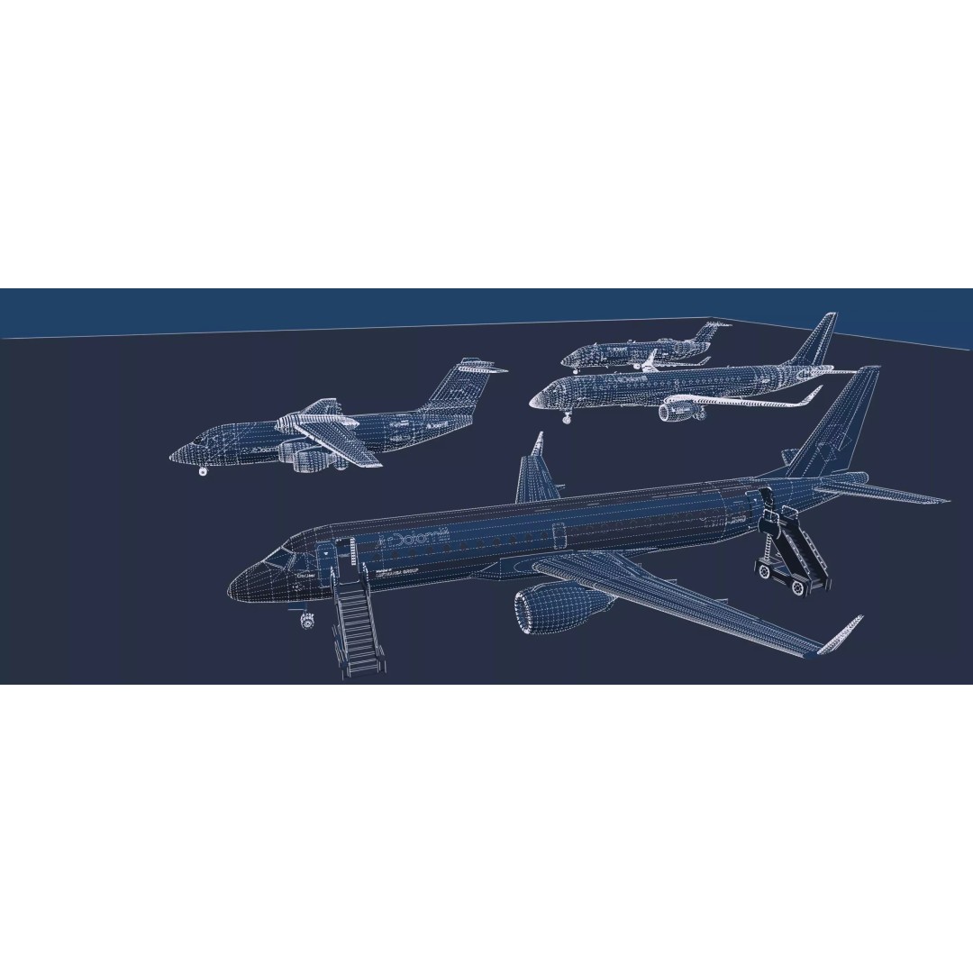Embraer 190 & e-195 3D Model – Detailed Aircraft with Interior, Lumion Ready - View 49