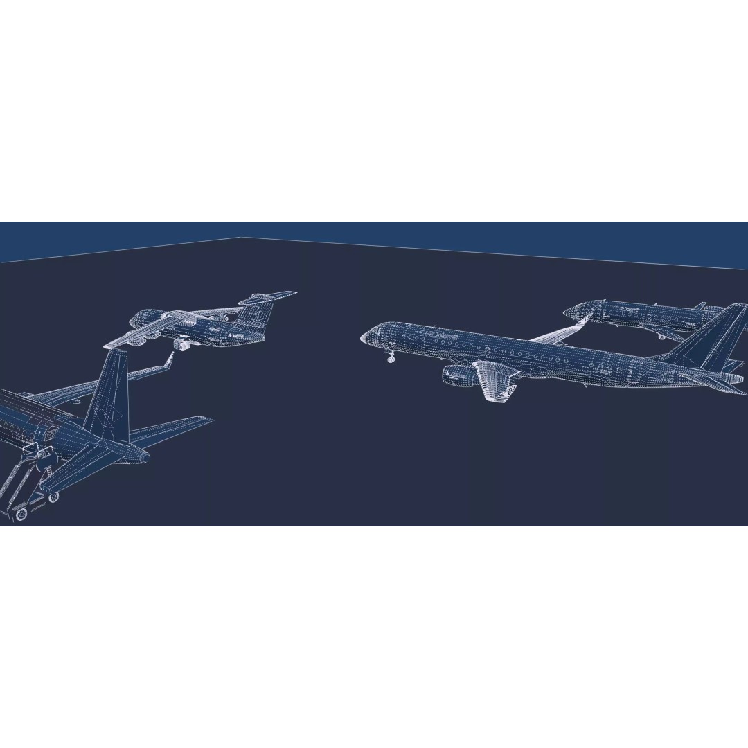 Embraer 190 & e-195 3D Model – Detailed Aircraft with Interior, Lumion Ready - View 50