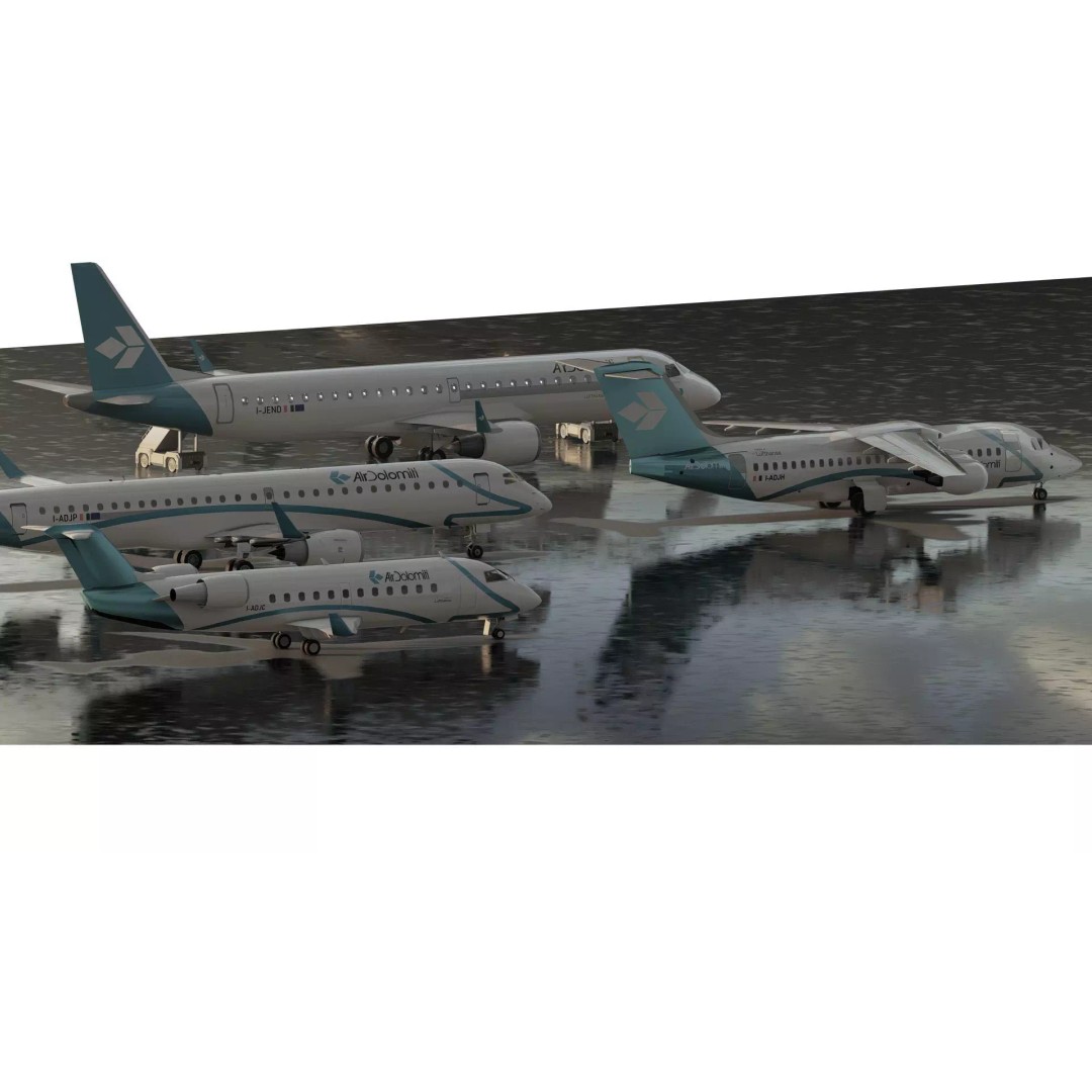 Embraer 190 & e-195 3D Model – Detailed Aircraft with Interior, Lumion Ready - View 6