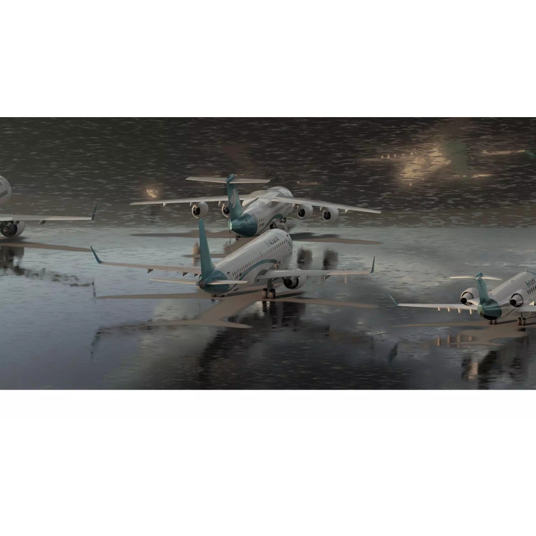 Embraer 190 & e-195 3D Model – Detailed Aircraft with Interior, Lumion Ready - View 8