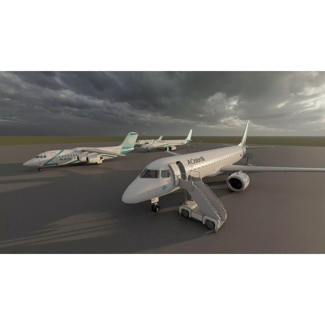 Embraer 190 & e-195 3D Model – Detailed Aircraft with Interior, Lumion Ready - View 9