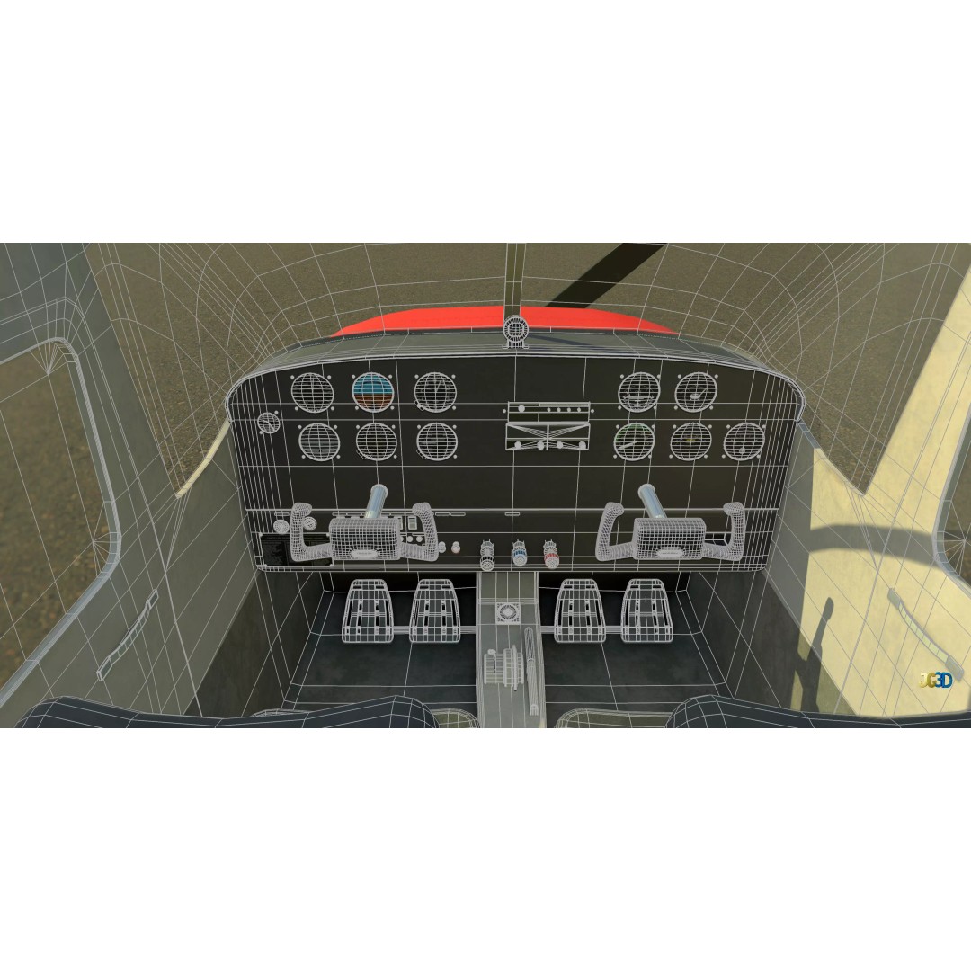 Bush Plane 3D Model – Low Poly Game Ready Aircraft, FBX, Blender - View 11