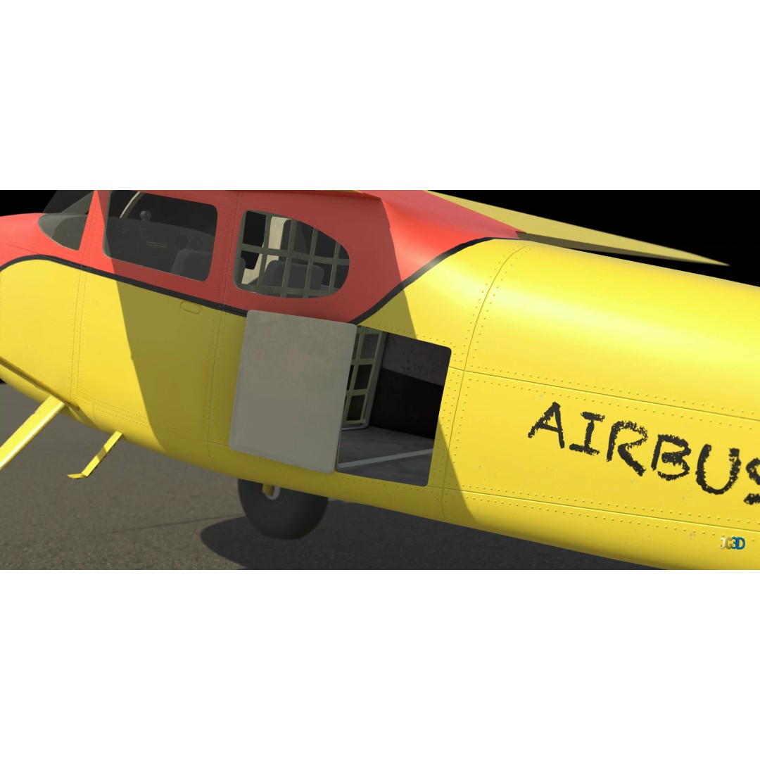 Bush Plane 3D Model – Low Poly Game Ready Aircraft, FBX, Blender - View 16