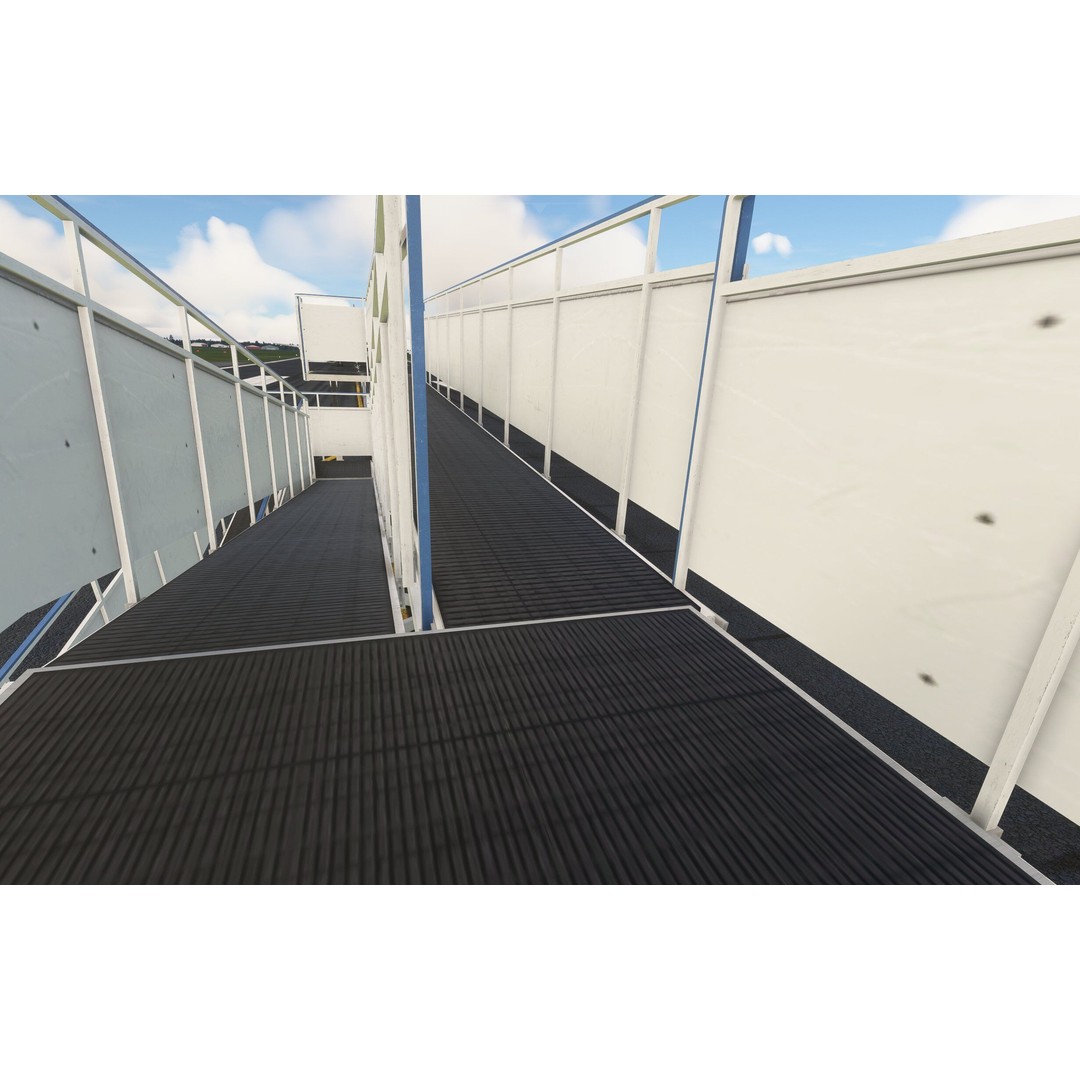 AVIRamp 3D Model – Low Poly Airport Boarding Ramp, FBX, OBJ - View 12