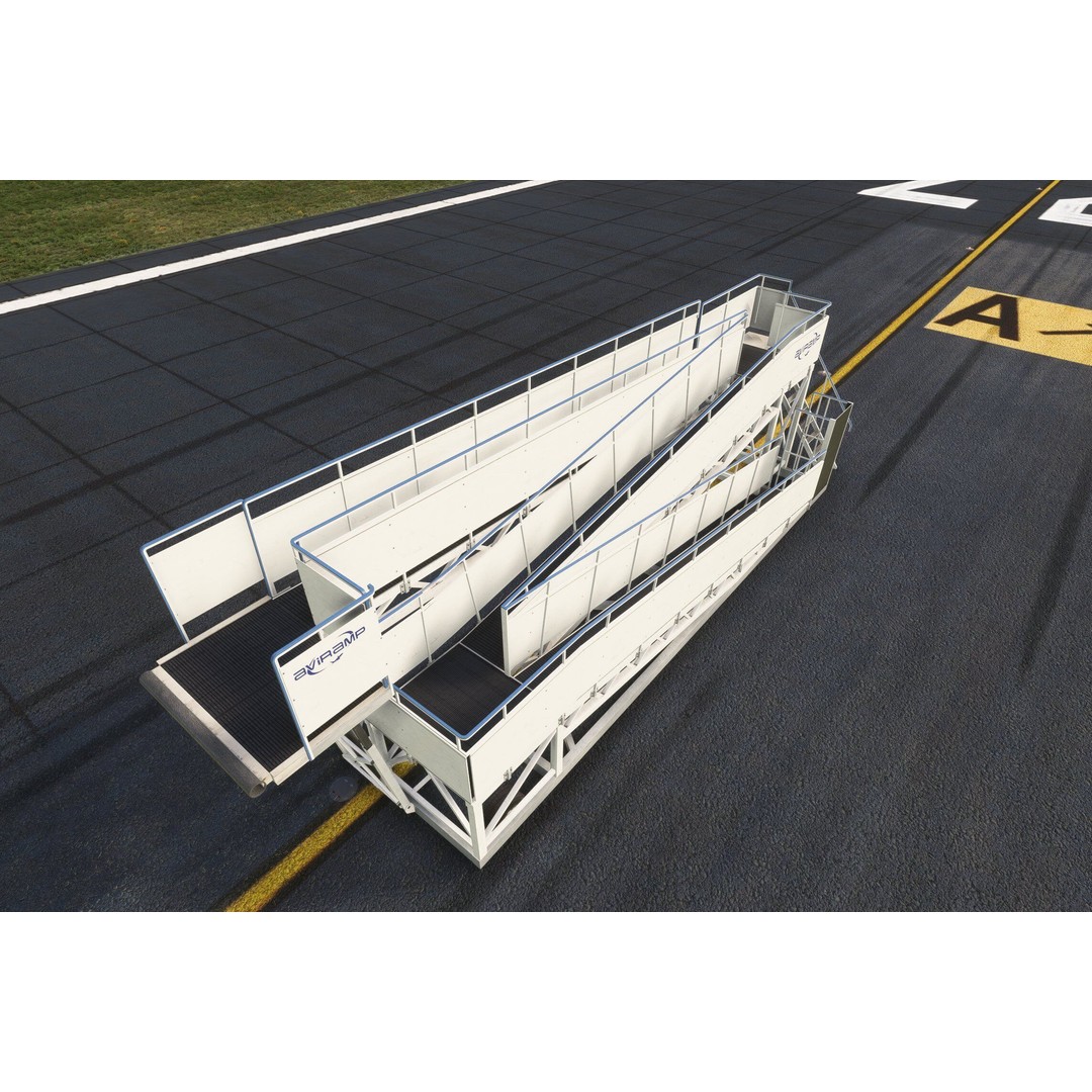 AVIRamp 3D Model – Low Poly Airport Boarding Ramp, FBX, OBJ - View 3