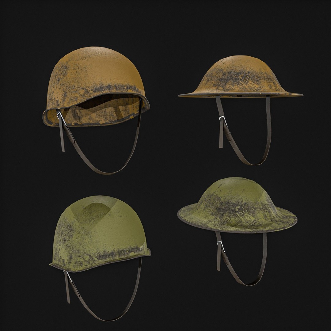 Army Officer Service Cap 3D Model – Low Poly PBR Game Asset, FBX - View 13