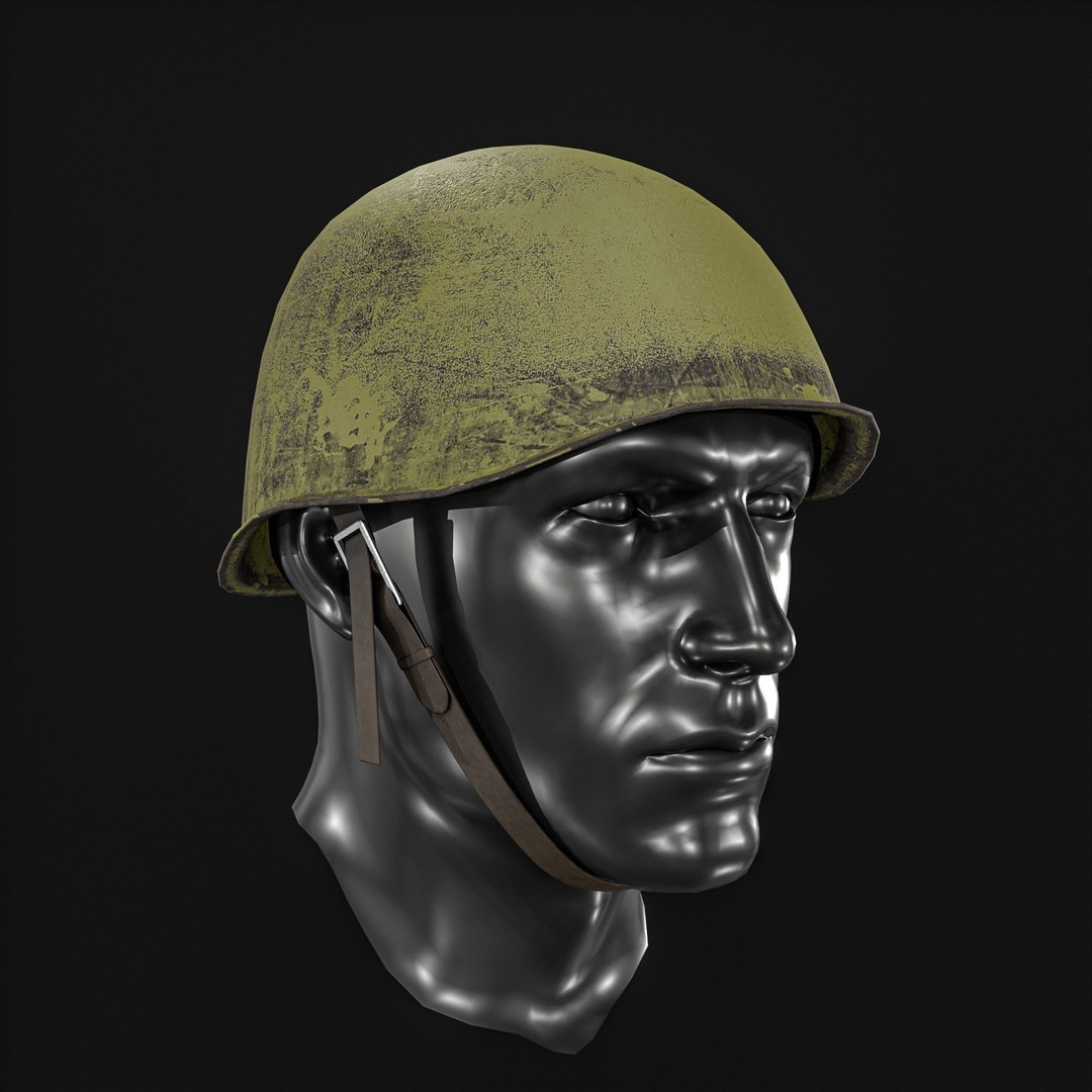 Army Officer Service Cap 3D Model – Low Poly PBR Game Asset, FBX - View 6