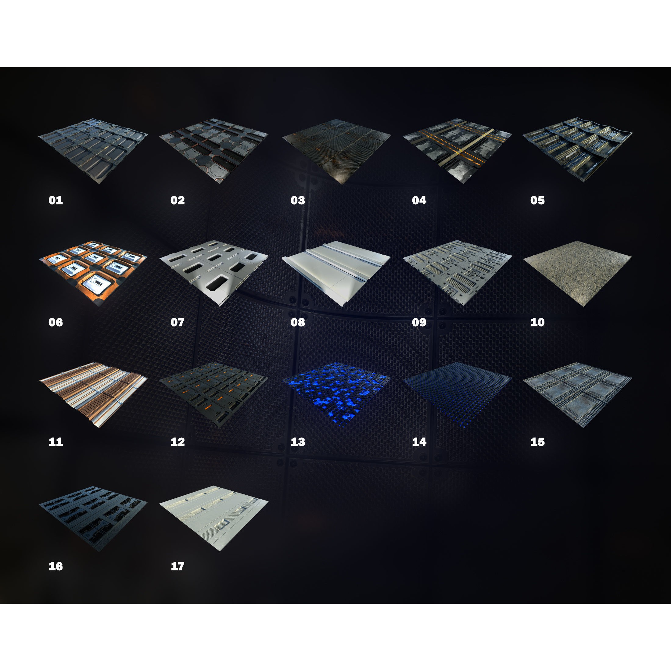 Premium Sci-Fi PBR Materials - 3D Model - View 38
