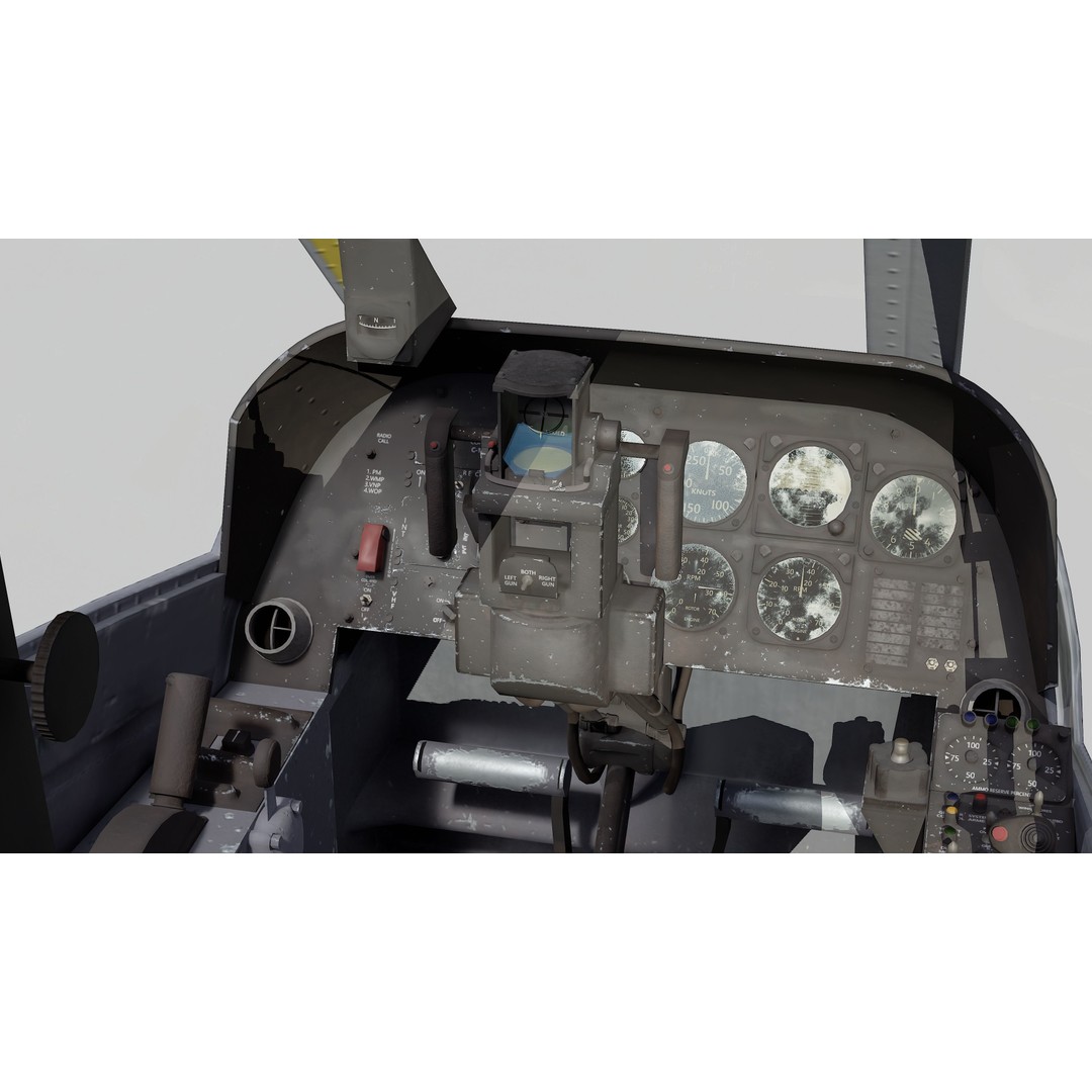 AH-1G Cobra 3D Model – Low Poly Game Ready Helicopter, FBX - View 26