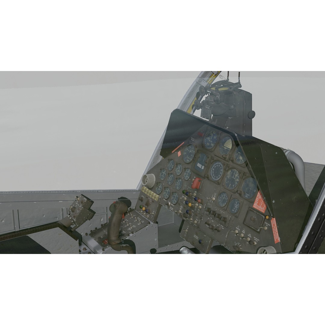 AH-1G Cobra 3D Model – Low Poly Game Ready Helicopter, FBX - View 28