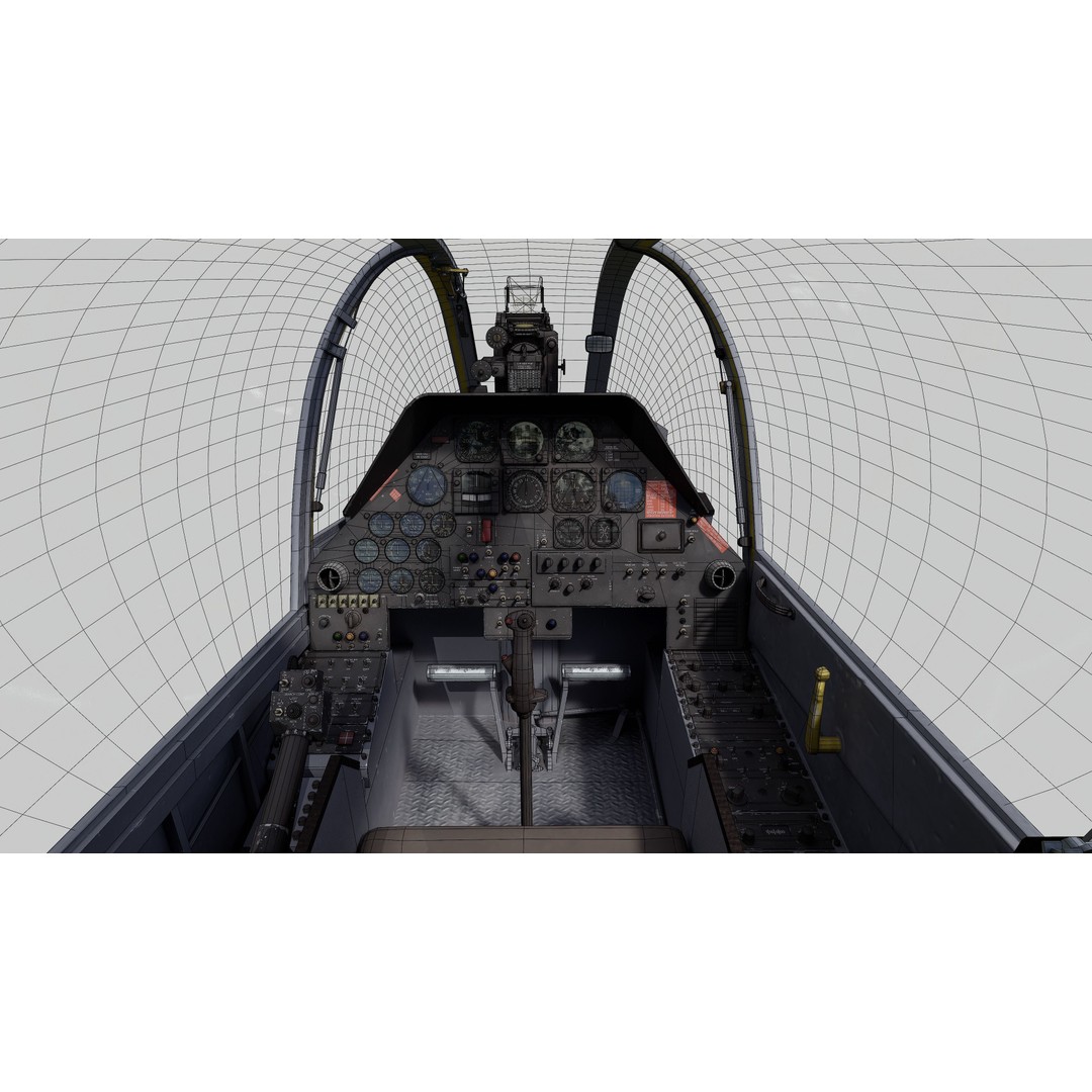 AH-1G Cobra 3D Model – Low Poly Game Ready Helicopter, FBX - View 55