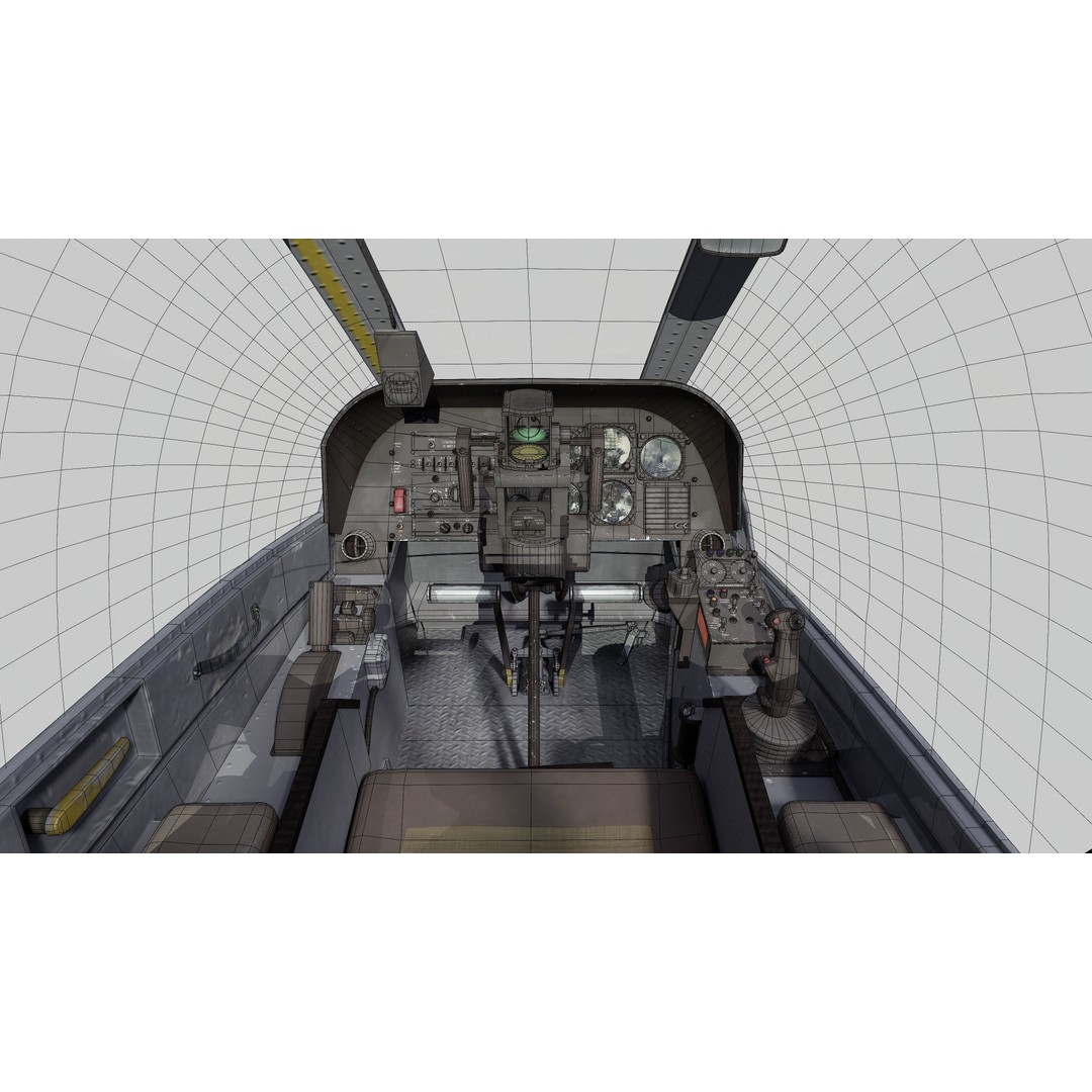 AH-1G Cobra 3D Model – Low Poly Game Ready Helicopter, FBX - View 56