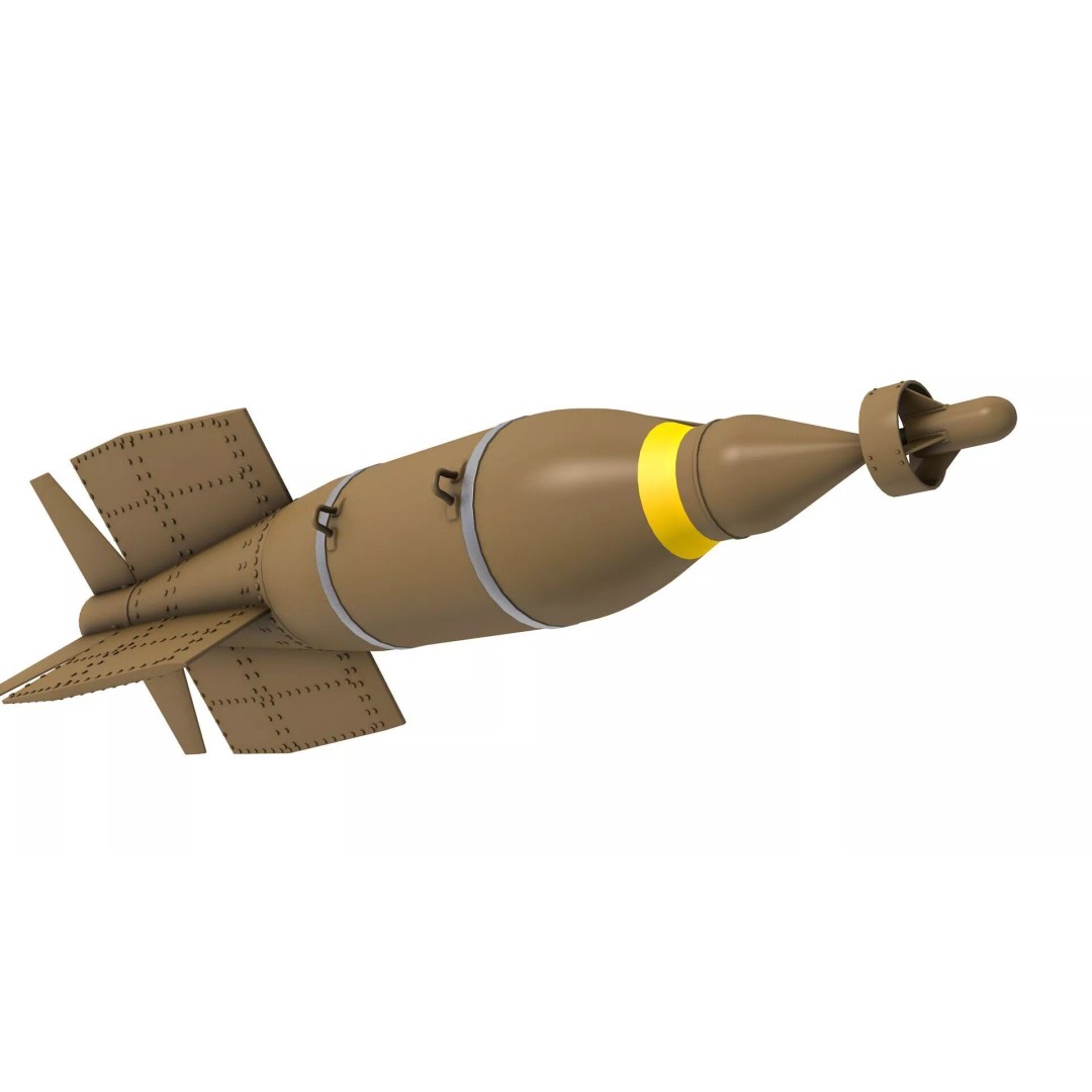 Bolt 117 Laser Guided Bomb 3D Model – High Poly Game Asset, FBX - View 3