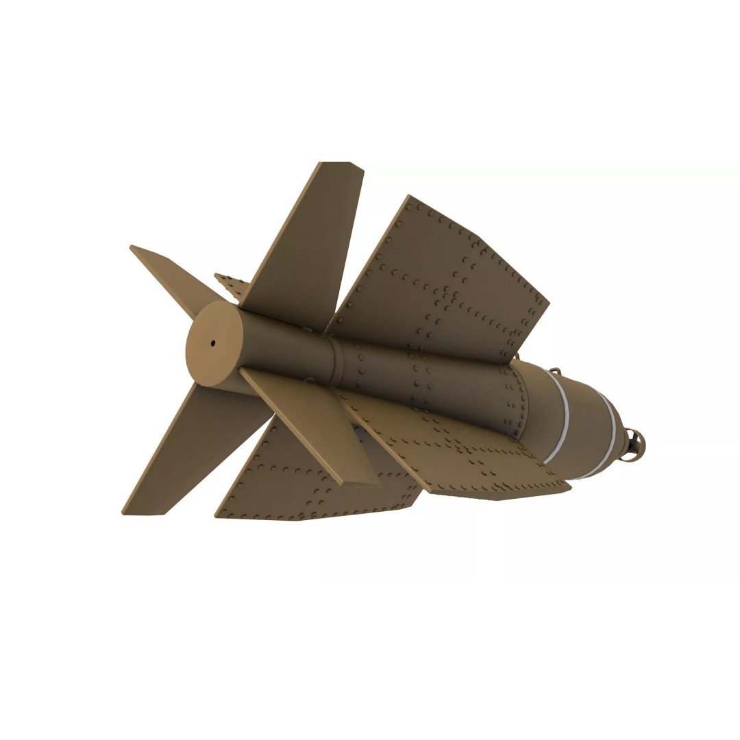 Bolt 117 Laser Guided Bomb 3D Model – High Poly Game Asset, FBX - View 6