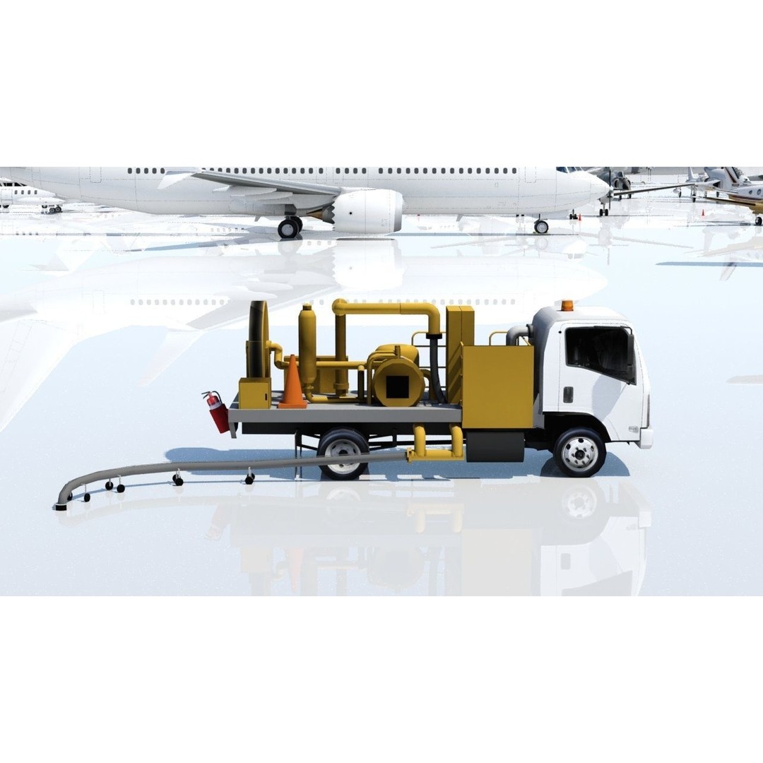 Isuzu Hydrant Airport Fuel Truck 3D Model – Low Poly Game Asset, FBX - View 6