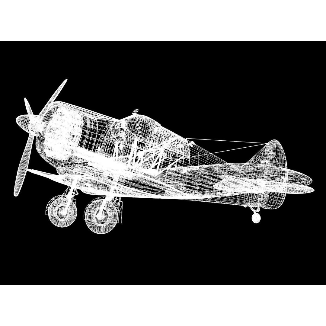 CAC CA-13 Boomerang 3D Model – High Poly Military Aircraft, FBX
