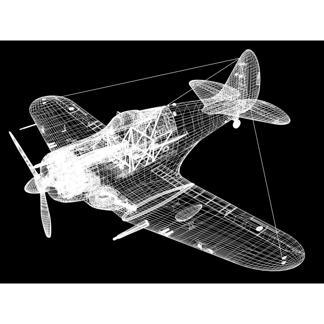 CAC CA-13 Boomerang 3D Model – High Poly Military Aircraft, FBX - View 18