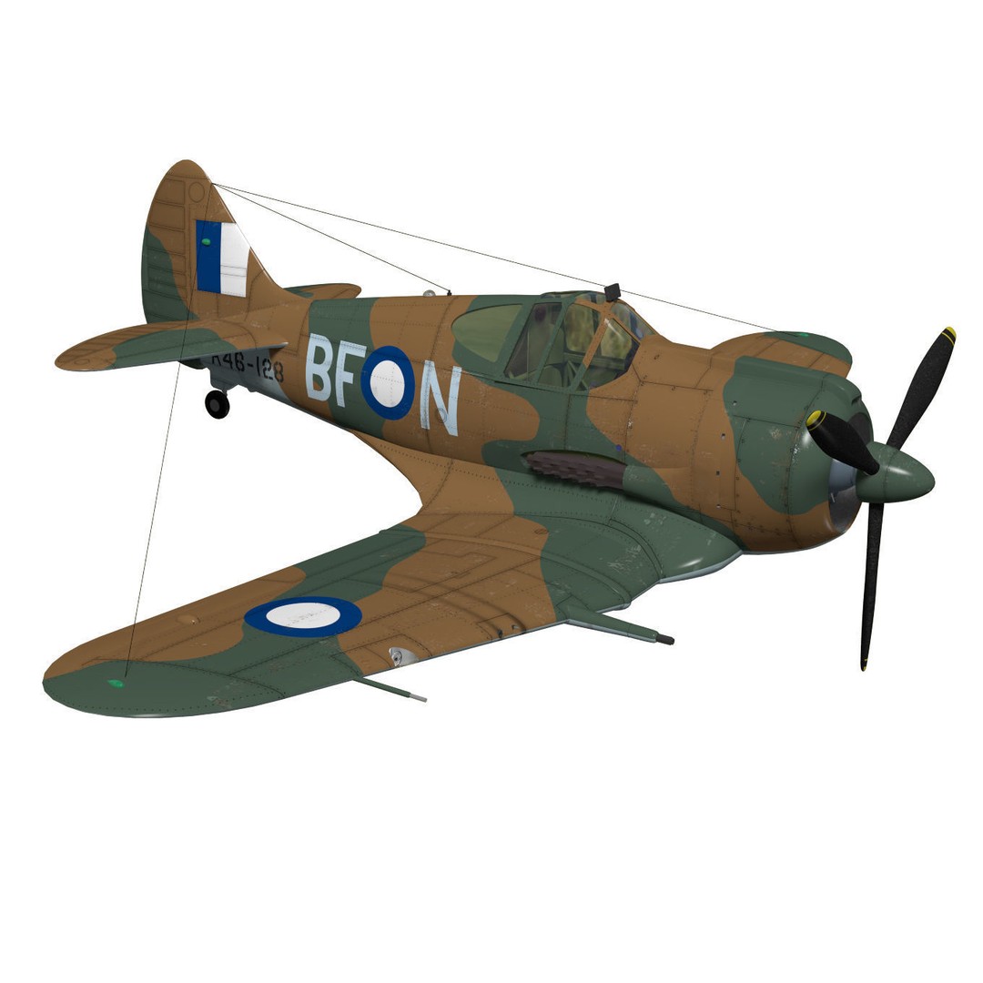 CAC CA-13 Boomerang 3D Model – High Poly Military Aircraft, FBX - View 5