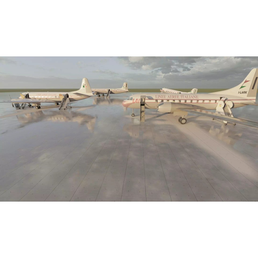 Douglas DC-3 3D Model – Retro Aircraft with Interior, SketchUp & Lumion - View 10