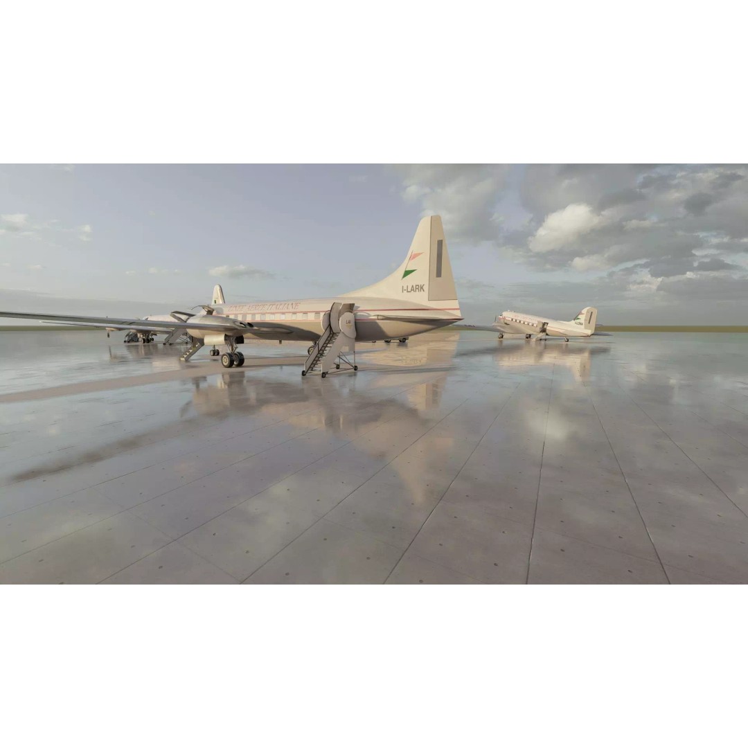 Douglas DC-3 3D Model – Retro Aircraft with Interior, SketchUp & Lumion - View 11