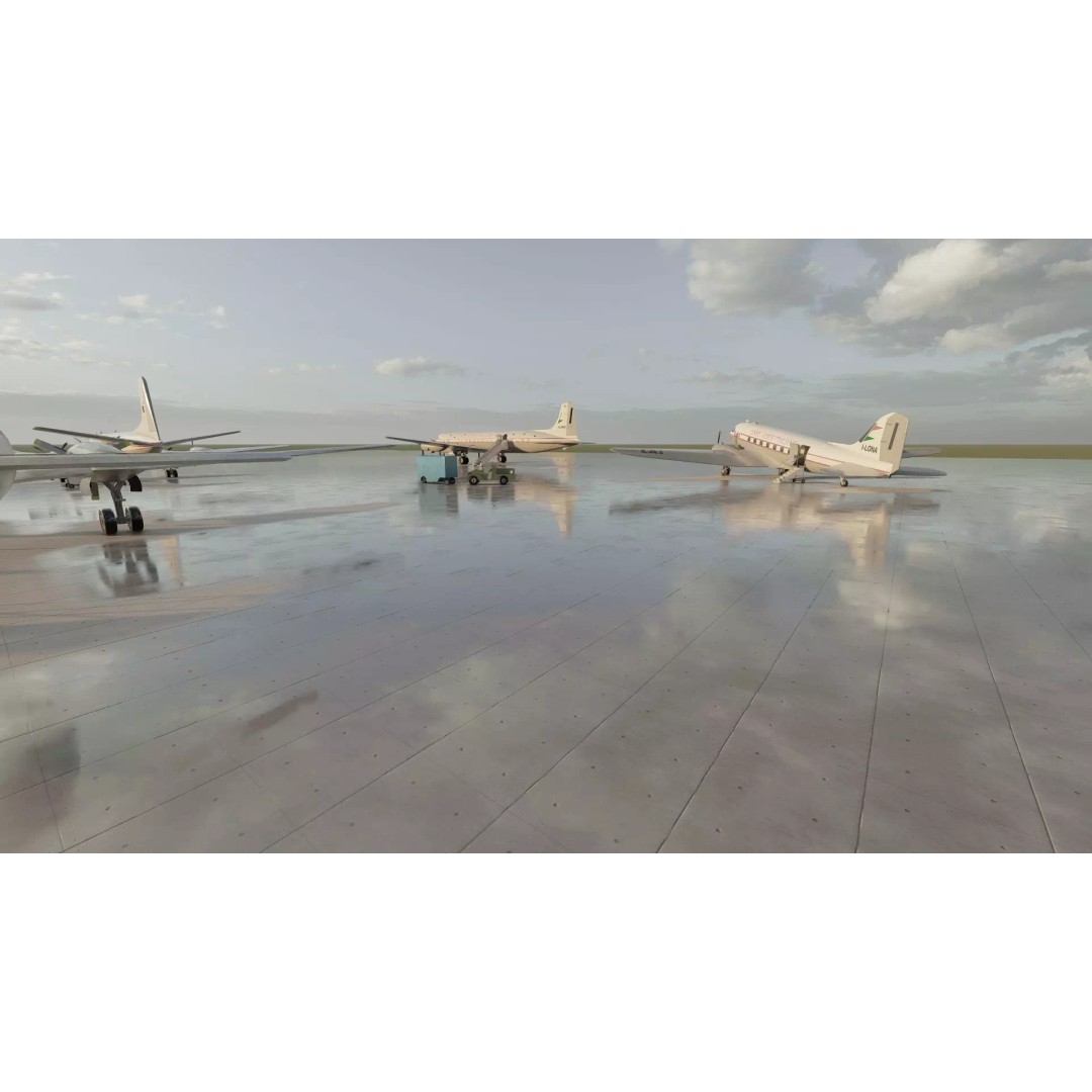 Douglas DC-3 3D Model – Retro Aircraft with Interior, SketchUp & Lumion - View 12