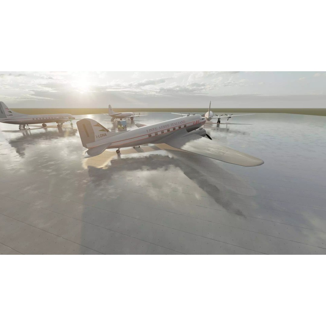 Douglas DC-3 3D Model – Retro Aircraft with Interior, SketchUp & Lumion - View 13