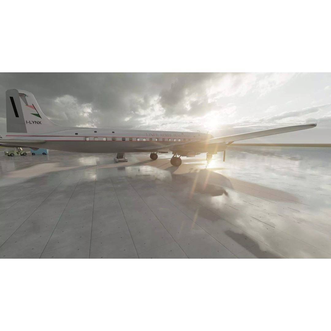 Douglas DC-3 3D Model – Retro Aircraft with Interior, SketchUp & Lumion - View 15