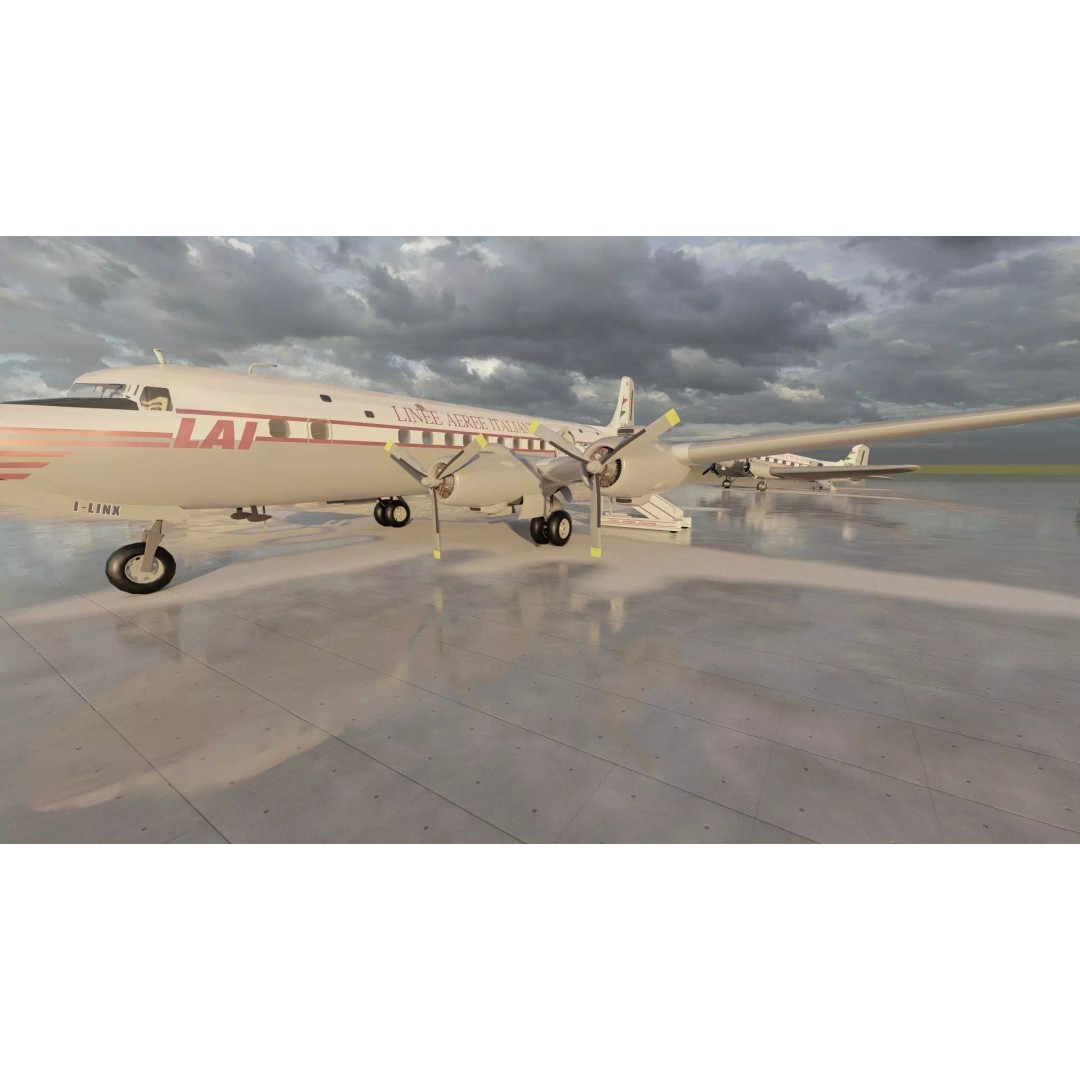 Douglas DC-3 3D Model – Retro Aircraft with Interior, SketchUp & Lumion - View 17