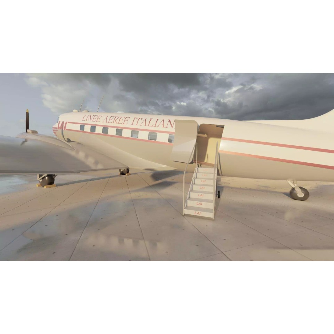 Douglas DC-3 3D Model – Retro Aircraft with Interior, SketchUp & Lumion - View 19