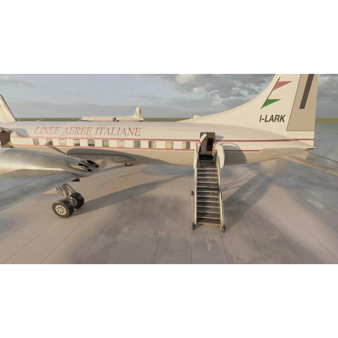 Douglas DC-3 3D Model – Retro Aircraft with Interior, SketchUp & Lumion - View 23