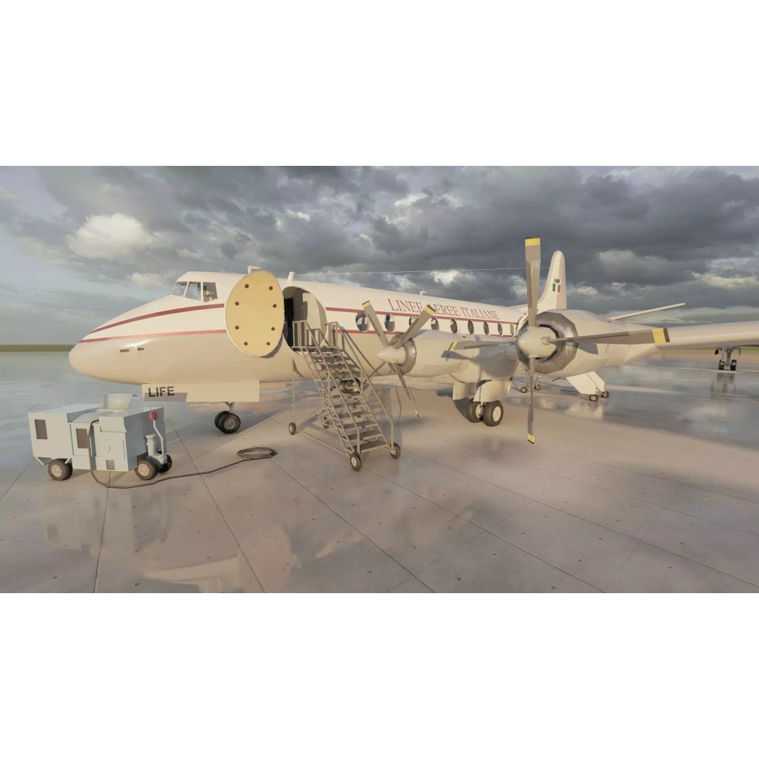 Douglas DC-3 3D Model – Retro Aircraft with Interior, SketchUp & Lumion - View 25