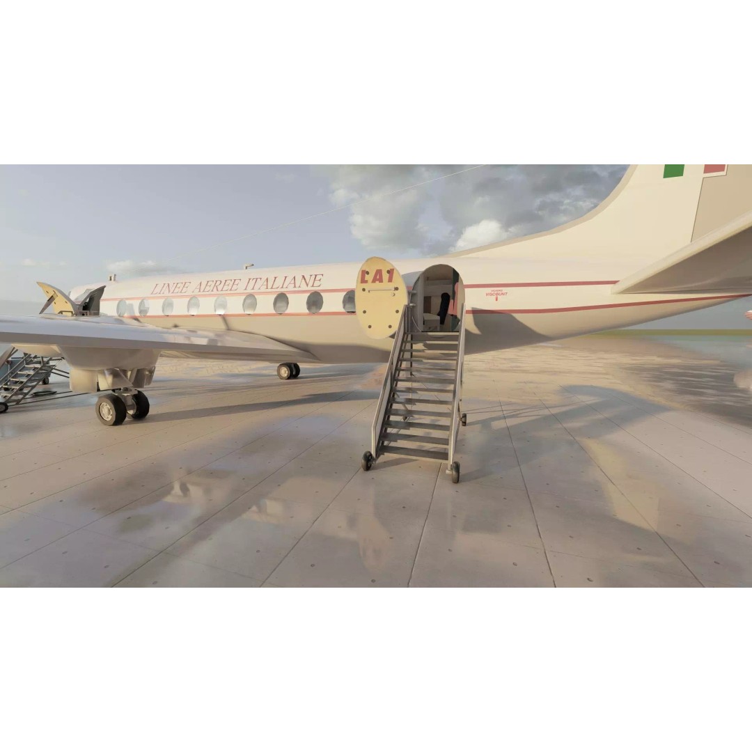 Douglas DC-3 3D Model – Retro Aircraft with Interior, SketchUp & Lumion - View 27