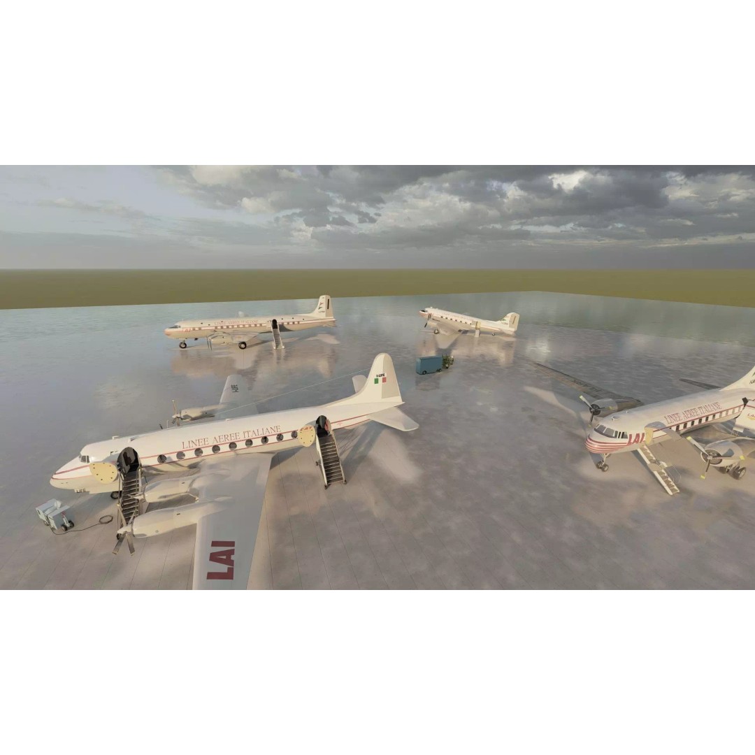 Douglas DC-3 3D Model – Retro Aircraft with Interior, SketchUp & Lumion - View 28