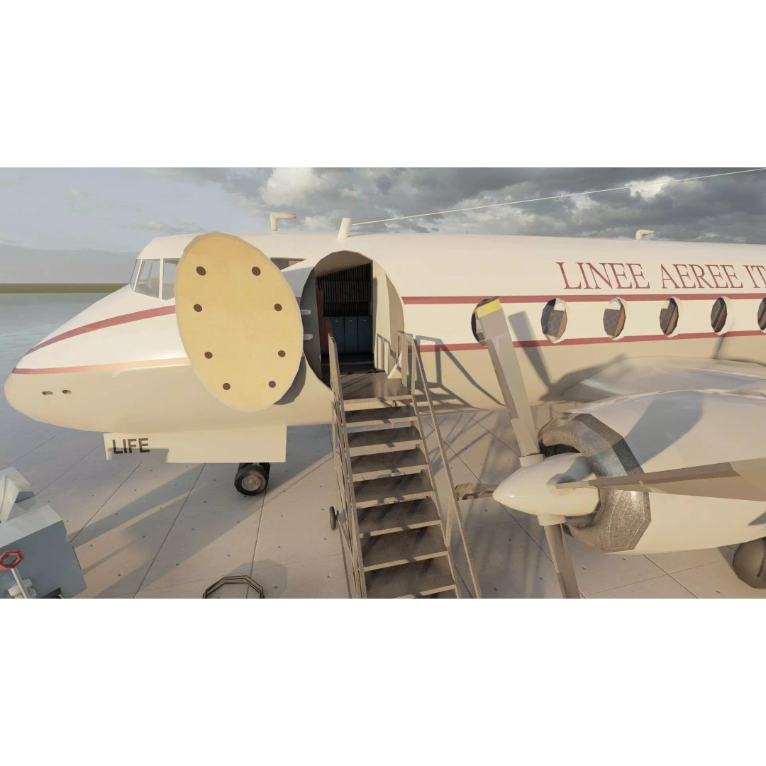 Douglas DC-3 3D Model – Retro Aircraft with Interior, SketchUp & Lumion - View 29